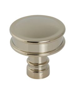 Polished Nickel 1-1/4" [32mm] Cranford Knob of Morris Collection by Top Knobs - TK3140PN