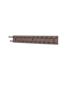12" Tie Rack, Static, Side Mount, Oil Rubbed Bronze TRC-12NS-ORB