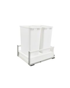 18" Tandem Box Double 50QT, White TWCSC-2150DM-2