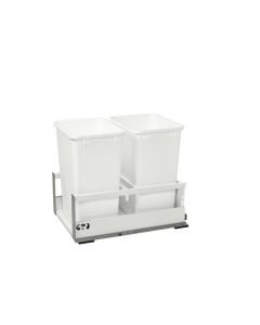 15" Tandem Box Double 35QT with Servo White TWCSD-18DM-2