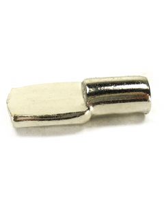 Shelf Pin Metal Spoon Shape 1/4" Nickel Finish Bag 100 PN: W-SP-1/4SPNI