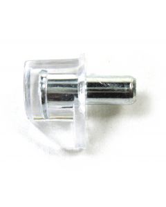 Shelf Pin Plastic Clip / Metal Pin 5mm Clear Finish Bag 100 PN: W-SP-5MM-CLR