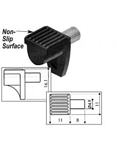 Shelf Pin Rubber Clip / Metal Pin 5mm Clear Finish Bag 100 PN: W-SP-5MMC/SOFT
