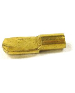 Shelf Pin Metal Spoon Shape 5mm Brass Finish Bag 2000 PN: W-SP-5MMSPPB2K