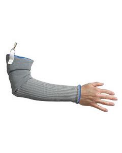 Wells Lamont Gray 22" Whizard® Armguard II Medium Weight Stainless Steel And Polyester Cut Resistant Sleeve With Clip