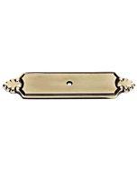 Polished Antique 4-1/4" [108.00MM] Backplate for Knob by Alno - A1454-PA