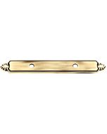Polished Antique 3" [76.20MM] Backplate for Pull by Alno sold in Each - A1457-3-PA