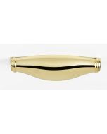 Polished Brass 4" [101.60MM] Cup Pull by Alno - A626-4-PB