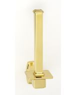 Polished Brass 6-3/4" [171.45MM] Single Post Tissue Holder by Alno - A6567-PB