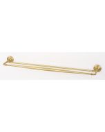 Satin Brass 26" [660.40MM] Double Towel Bar by Alno - A6725-24-SB