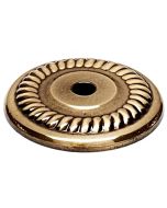 Polished Antique Backplate for Knob by Alno sold in Each - A813-14P-PA