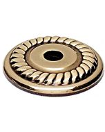Polished Antique Backplate for Knob by Alno sold in Each - A813-1P-PA