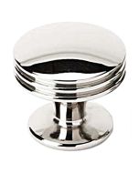 Polished Nickel 1-1/8" [28.50MM] Knob by Alno sold in Each - A930-18-PN
