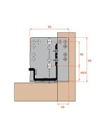 Salice Drawer Slide Rear Mounting Bracket AGSKXC5
