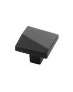 Matte Black 1-3/8" (35MM) Knob, Veer by Belwith Keeler - B077150-MB