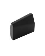 Matte Black 1" Knob, Veer by Belwith Keeler - B077152-MB