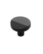 Matte Black 1-3/8" Knob, Veer by Belwith Keeler - B077153-MB