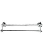 Polished Chrome 18" [457.20MM] Double Towel Bar by Top Knobs sold in Each - ED7PCD