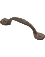Rustic Iron 3" [76.20MM] Foot Pull by Hickory Hardware sold in Each - P3001-RI