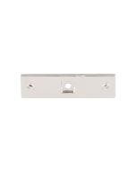 Polished Nickel 3" [76.20MM] Backplate for Knob, Channing by Top Knobs - TK741PN