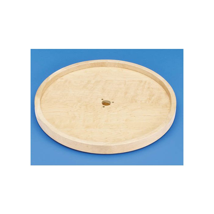 20" Full Circle Wood Lazy Susan Bulk 8 With Holes Drilled Natural