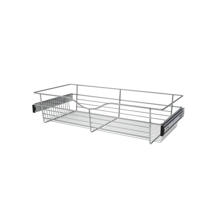 PullOut Closet Basket, 30W x 14D x 7H Chrome