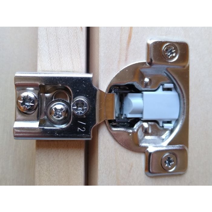 Soft Close Compact Hinge, 1/2" Overlay, Face Frame Hinges, 105degree