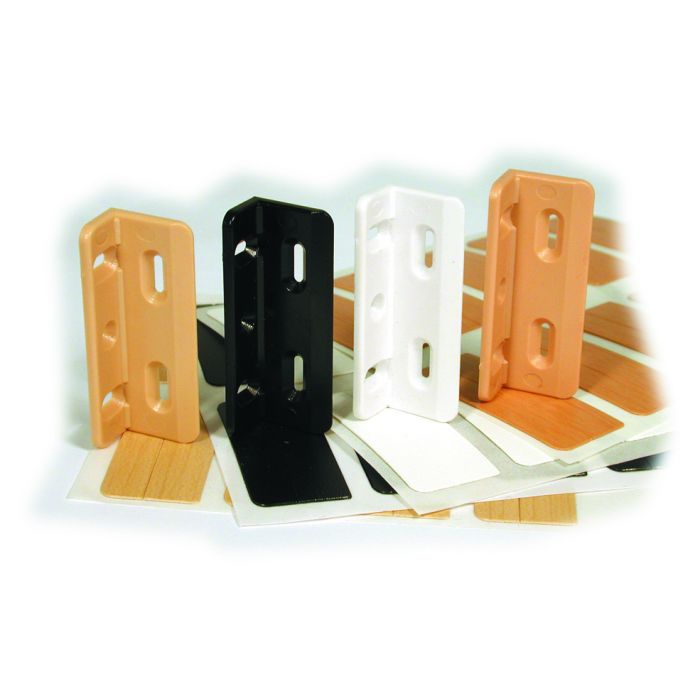 Kolbe Korner Nylon Drawer Front Mounting Bracket Maple 50 Pack