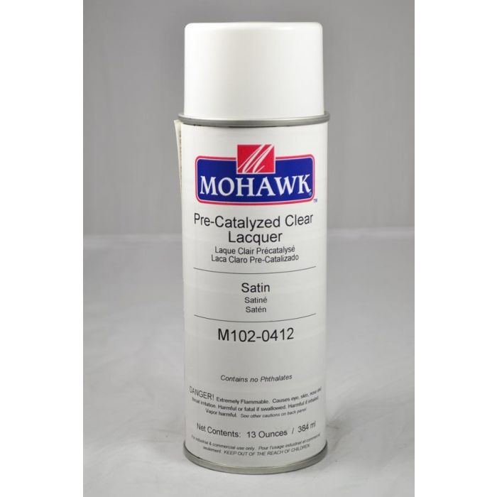 Mohawk PreCatalyzed Lacquer Aerosol 3540 Sheen Clear Satin 13 Ounces