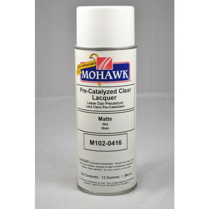 Mohawk PreCatalyzed Lacquer Aerosol 2025 Sheen Clear Matte 13 Ounces