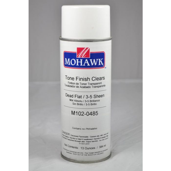 Mohawk Tone Finish Lacquer Aerosol 35 Sheen Clear Dead Flat 13 Ounces