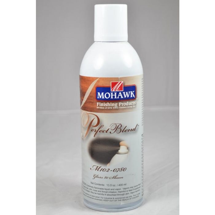Mohawk perfect blend aerosol nitrocellulose lacquer 80 sheen clear