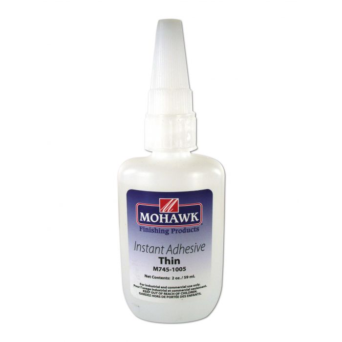 Mohawk Finishing Products Industrial Grade Instant Adhesive Thin 2 Oz