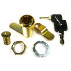 Cyber Lock 30mm Cam Lock Brass Finish with 2 Keys and Core