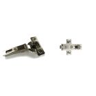 C1R6AD9-BARGR99/16 Salice Hinge Baseplate Combo 9mm to 12mm Overlay 
