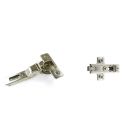 C2RPG99-BARGR99/16 Salice Hinge Baseplate Combo 0mm to 3mm Overlay 