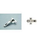 C7P6AD9-BARGR99/16 Salice Hinge Baseplate Combo 9mm to 12mm Overlay 