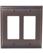 Oil Rubbed Bronze 8-9/32" [210.06MM] 2 Rocker Wall Plate by Amerock sold in Each - 36505-ORB