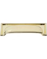 Polished Brass 3-3/4" [95.25MM] Cup Pull by Atlas sold in Each - 383-PB