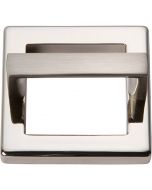 Brushed Nickel 1" [25.40MM] Square Base and Pull by Atlas sold in Each - 409-BN