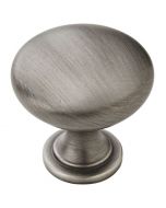 Antique Silver 1-1/4" Knob, Edona by Amerock - BP53005AS