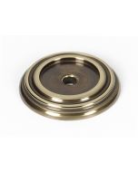 Polished Antique 1-1/4" [32.00MM] Backplate for Knobs by Alno - A616-14-PA