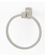 Satin Nickel 6" [152.50MM] Towel Ring by Alno - A6540-SN