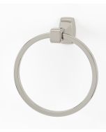 Satin Nickel 6" [152.50MM] Towel Ring by Alno - A6540-SN