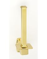 Polished Brass 6-3/4" [171.45MM] Single Post Tissue Holder by Alno - A6567-PB