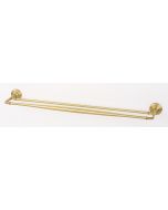 Satin Brass 26" [660.40MM] Double Towel Bar by Alno - A6725-24-SB