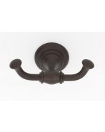 Chocolate Bronze 4-1/2" [114.00MM] Double Robe Hook by Alno - A6784-CHBRZ