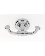 Polished Chrome 4-1/2" [114.00MM] Double Robe Hook by Alno - A6784-PC
