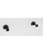 Matte Black 12" [304.80MM] Towel Bar by Alno - A7220-12-MB