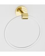 Polished Brass 6" [152.50MM] Towel Ring by Alno - A7240-PB